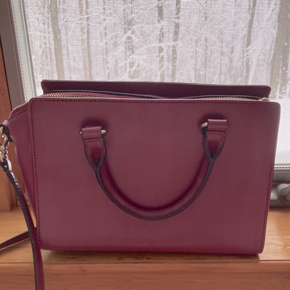 Authentic Kate spade cranberry colored crossbody purse - Picture 2 of 8